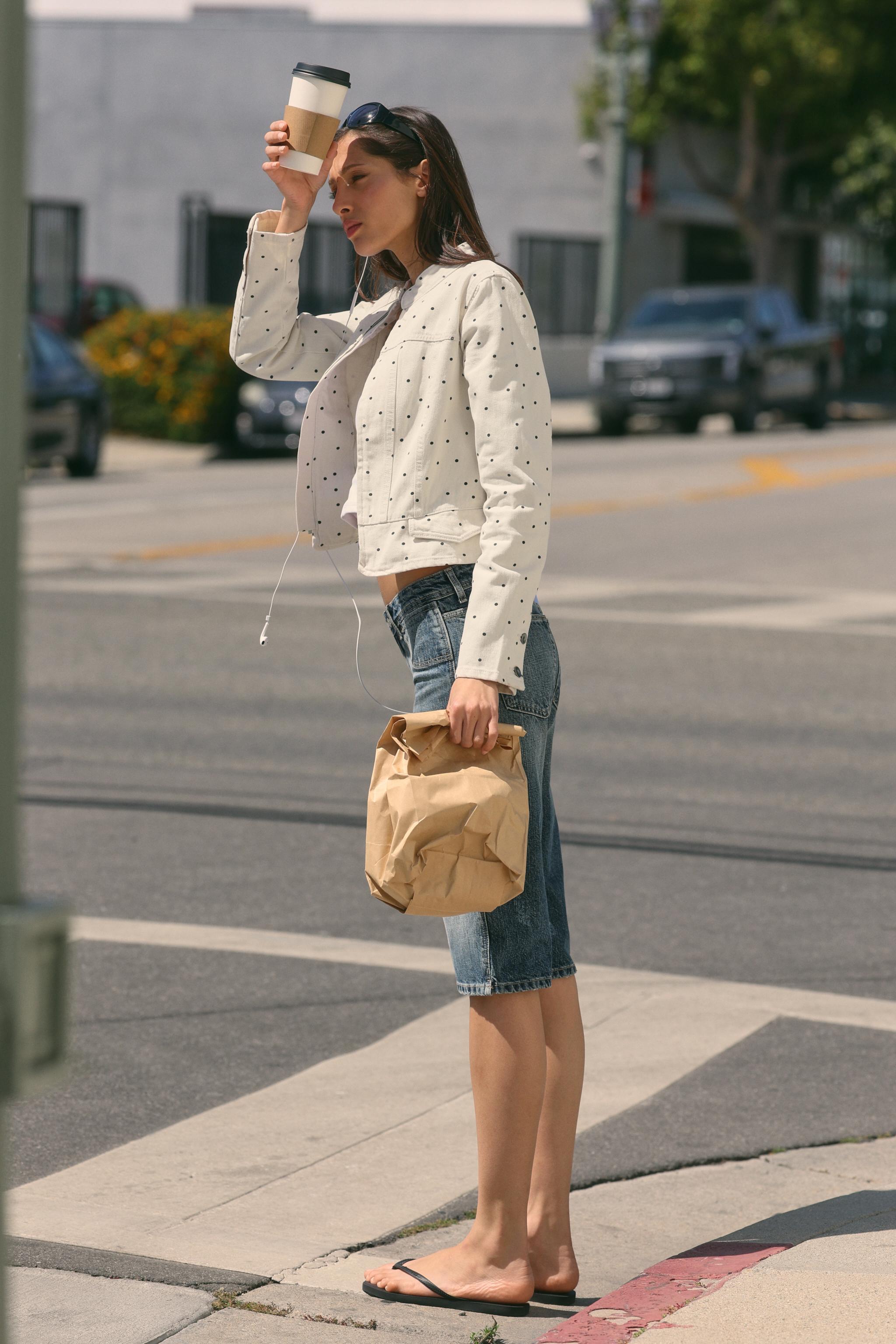 POLKA DOT FITTED JACKET